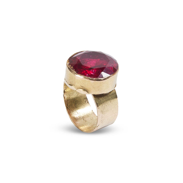 Gold and Ruby Diamond Ring